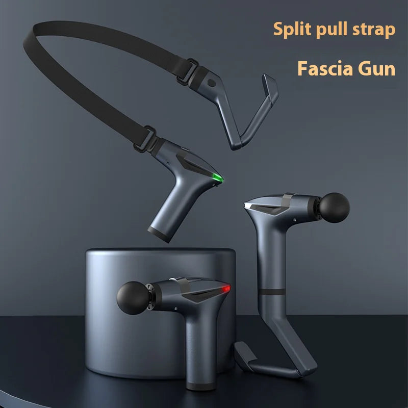Deep Tissue Massage Gun and Stretch Strap Set