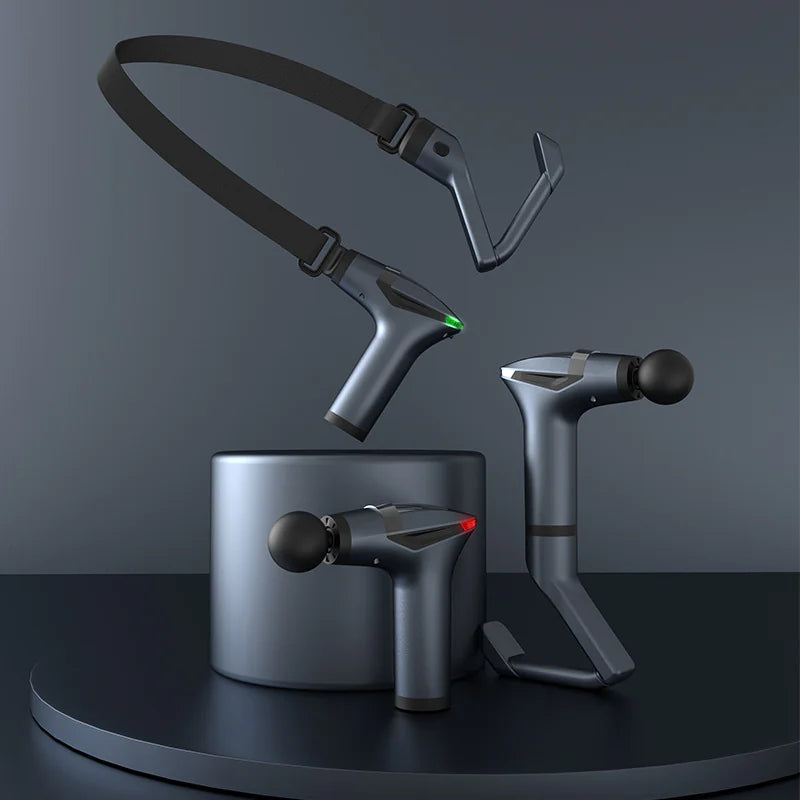 Deep Tissue Massage Gun and Stretch Strap Set