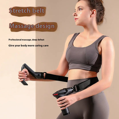 Deep Tissue Massage Gun and Stretch Strap Set